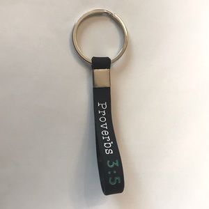 “Proverbs 3:5” Bible Scripture Keychain!